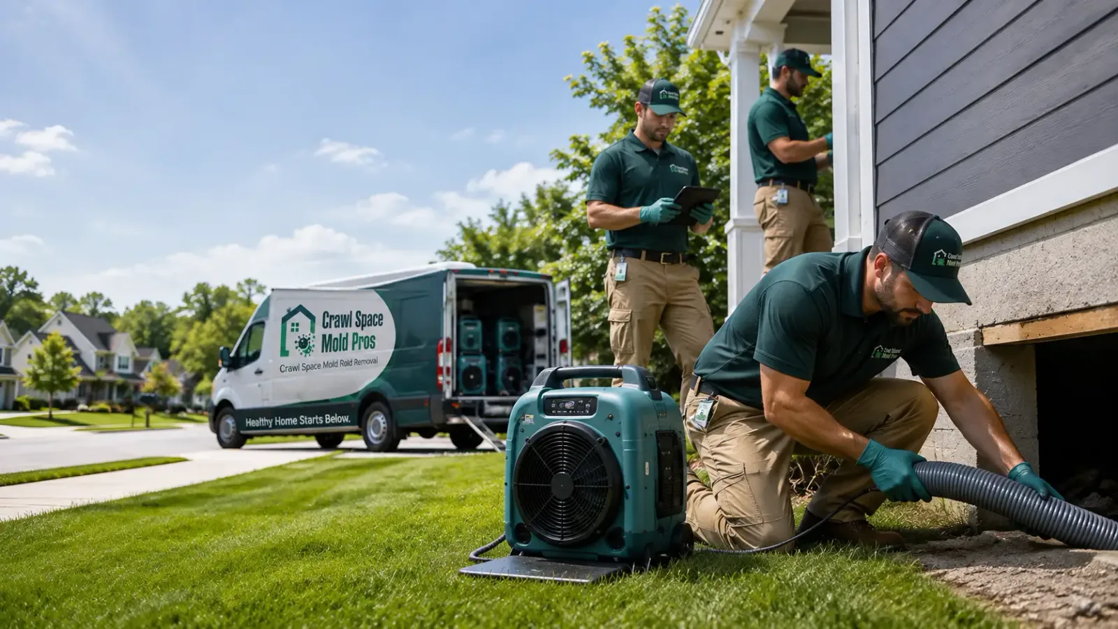 Crawl Space Mold Removal in Osnabrock, ND